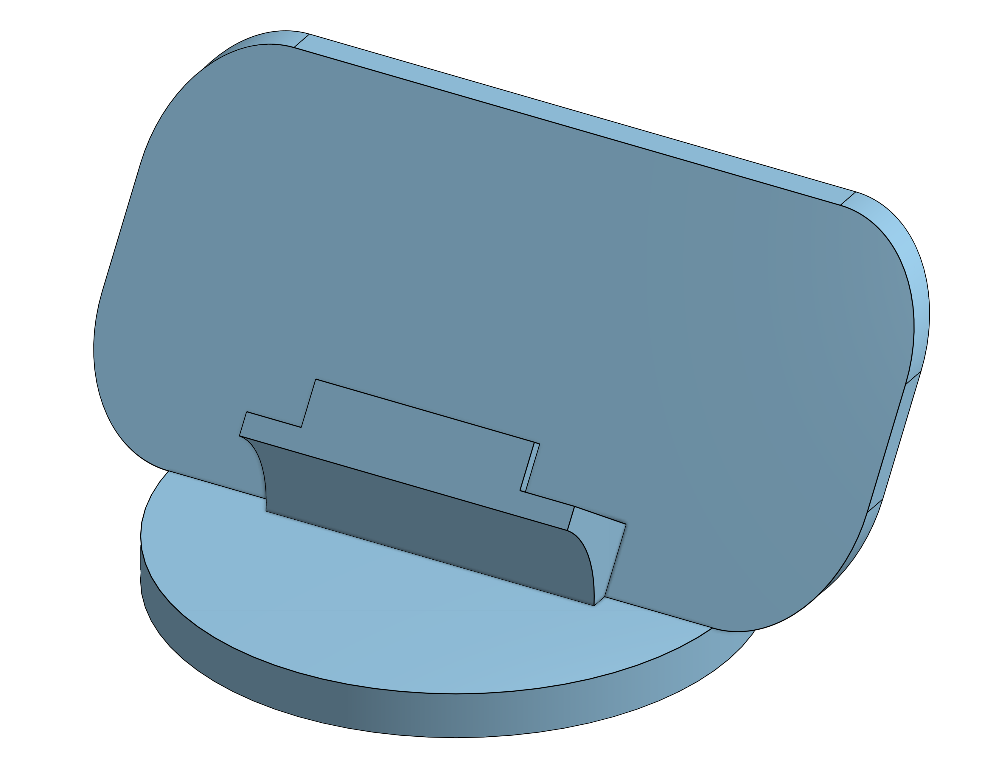 Phone holder version 2 3D model.